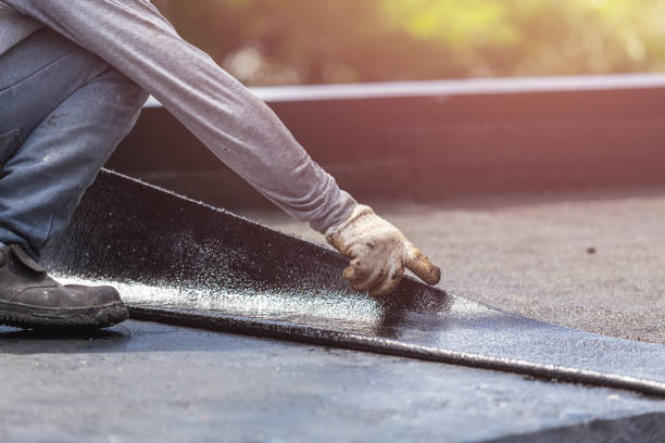 Professional Basement Waterproofing technician working in Viewtown, VA